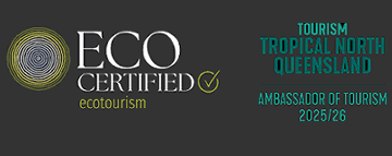 Official Eco Certification badge issued by Ecotourism Australia guaranteeing sustainable tourism practices